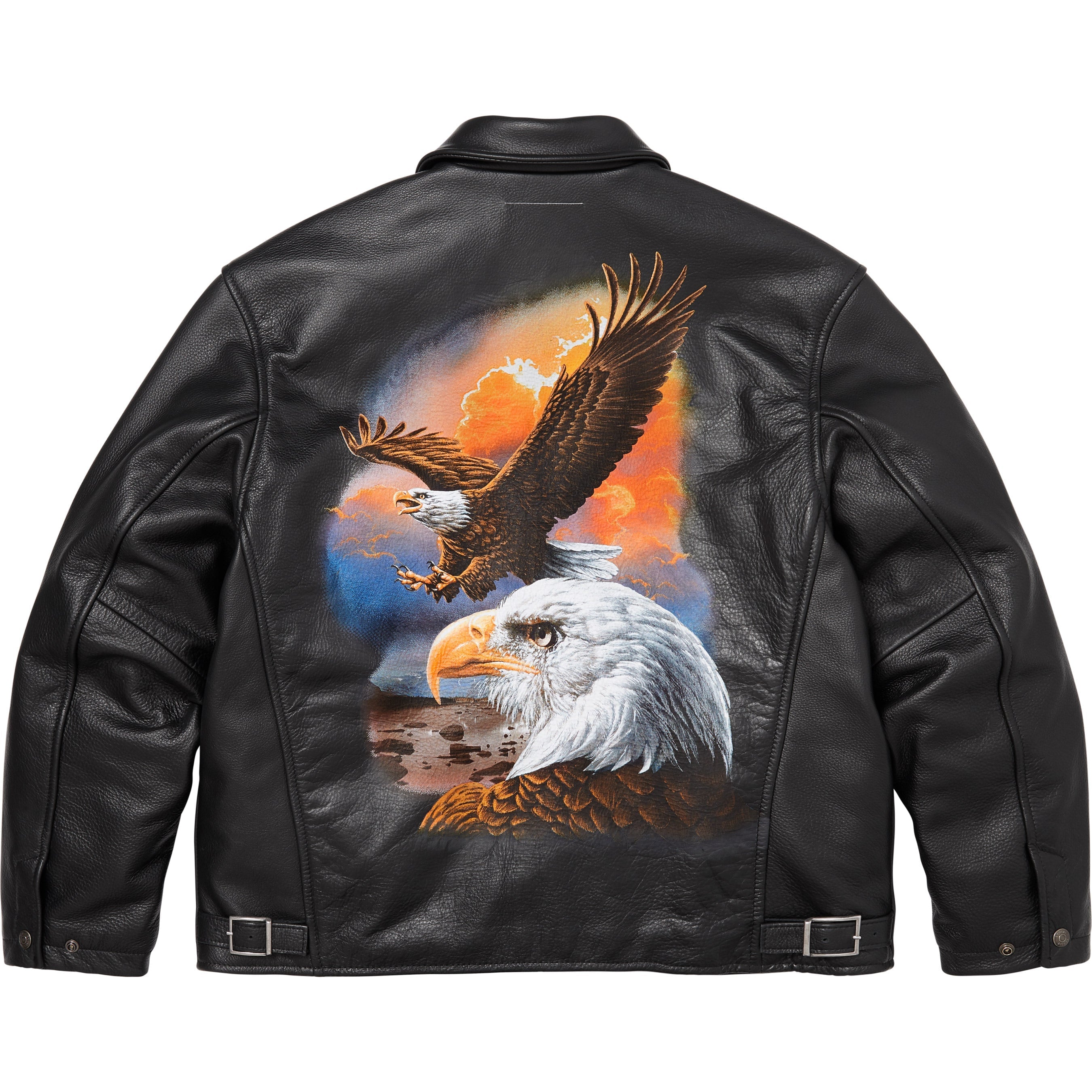 Supreme®/MM6 Maison Margiela Schott® Eagle Leather Jacket view 3
